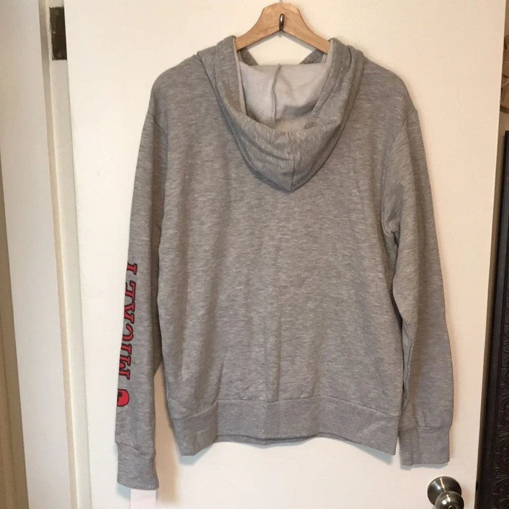 Disney Men's Small Hoodie Gray Mickey Mouse The Original 1928 Graphic Fleece NEW
